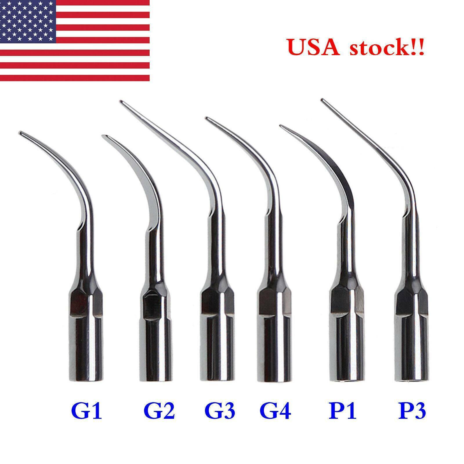 5pcs Dental Ultrasonic Scaler Scaling Perio Tips Fit Woodpecker EMS/DTE SATELEC