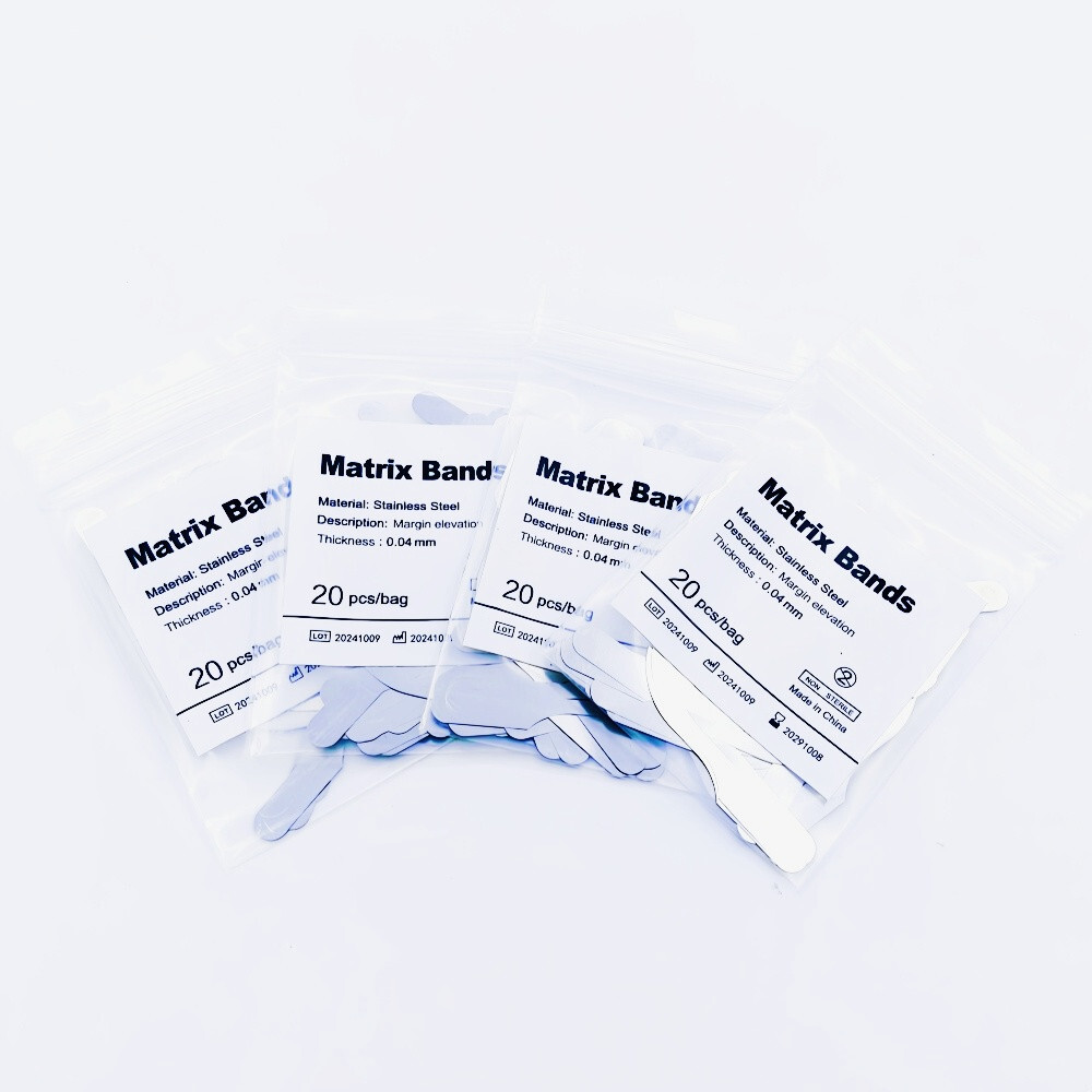 20 Pcs/Bag Dental Bands Margin Clip Tofflemire Stainless Steel Forming Elevation