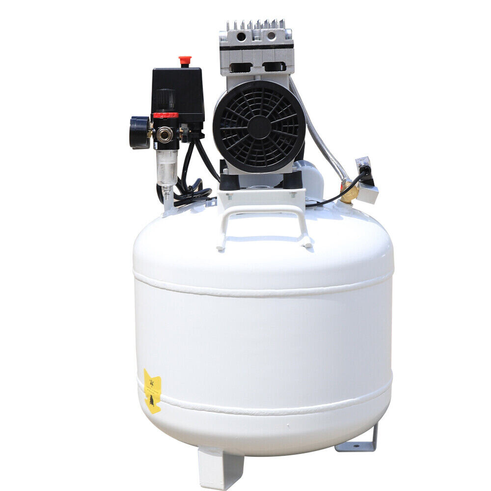 110V 40L Portable Dental Air Compressor Oil Free Silent Air Pump 41*41*65cm NEW