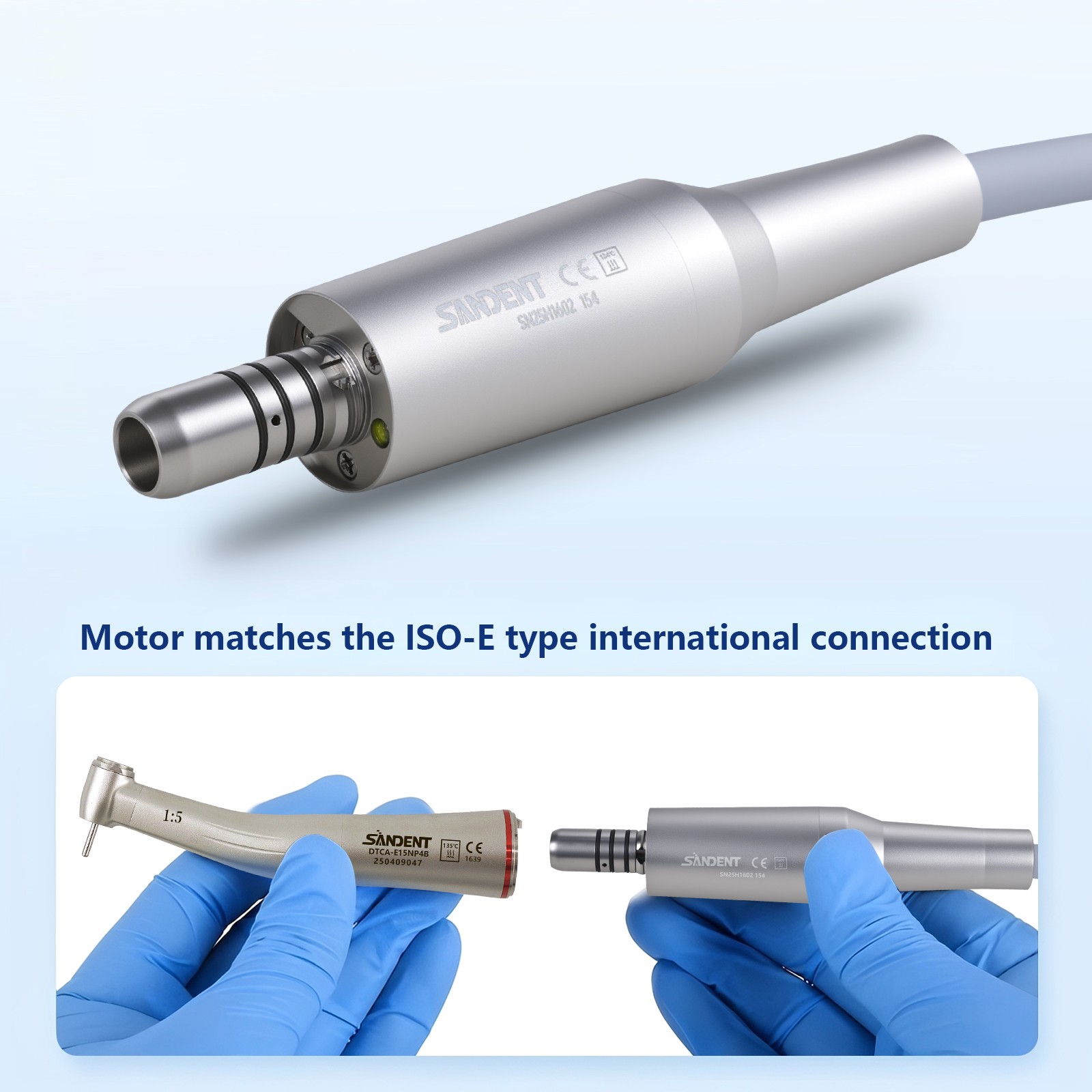 Burr Dental High Speed Fiber Optic Led Handpiece Push 3spray 2H Dentist USA