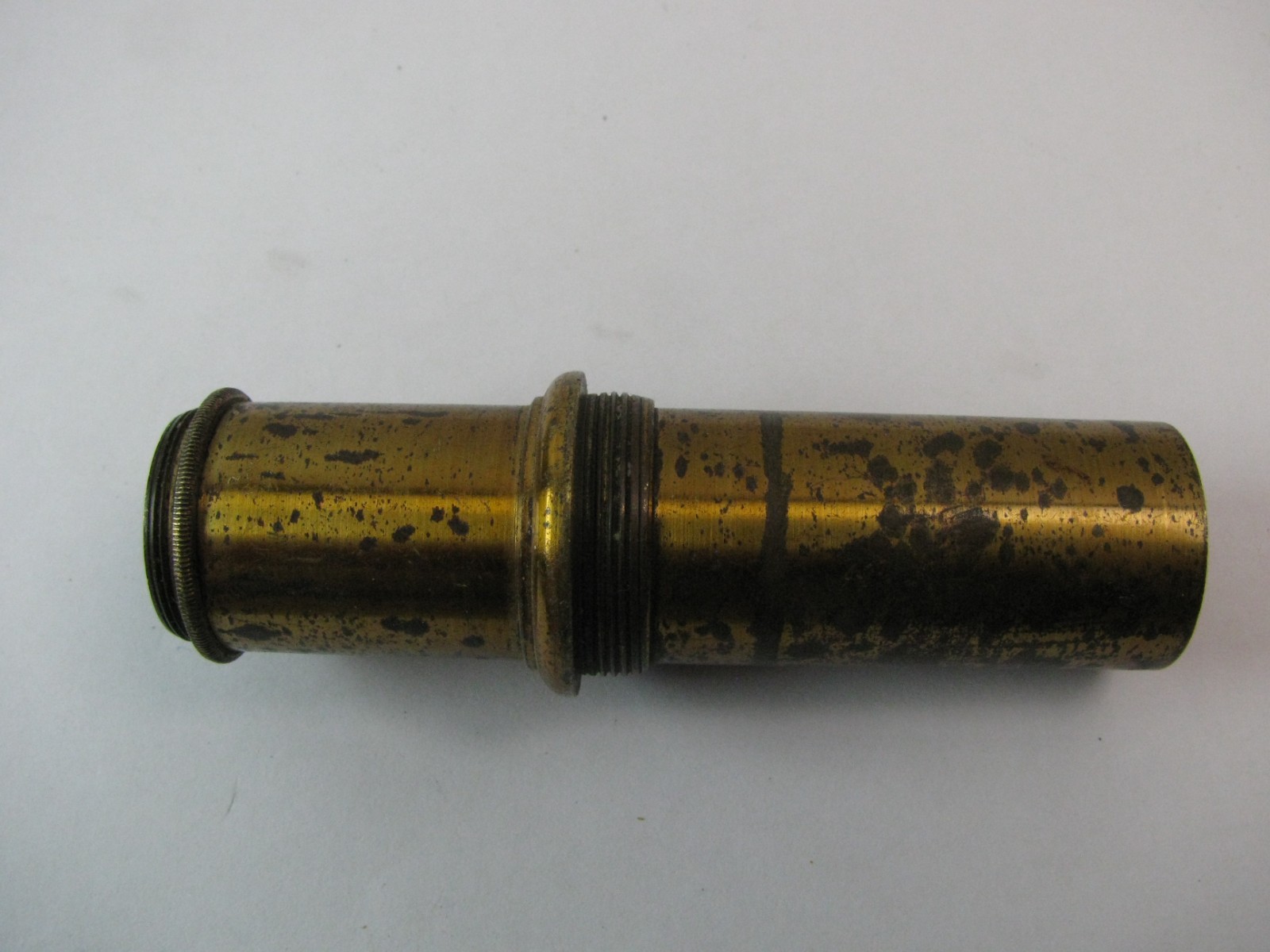 ANTIQUE BRASS RARE UK LONDON TUBUS OCULAR MICROSCOPE