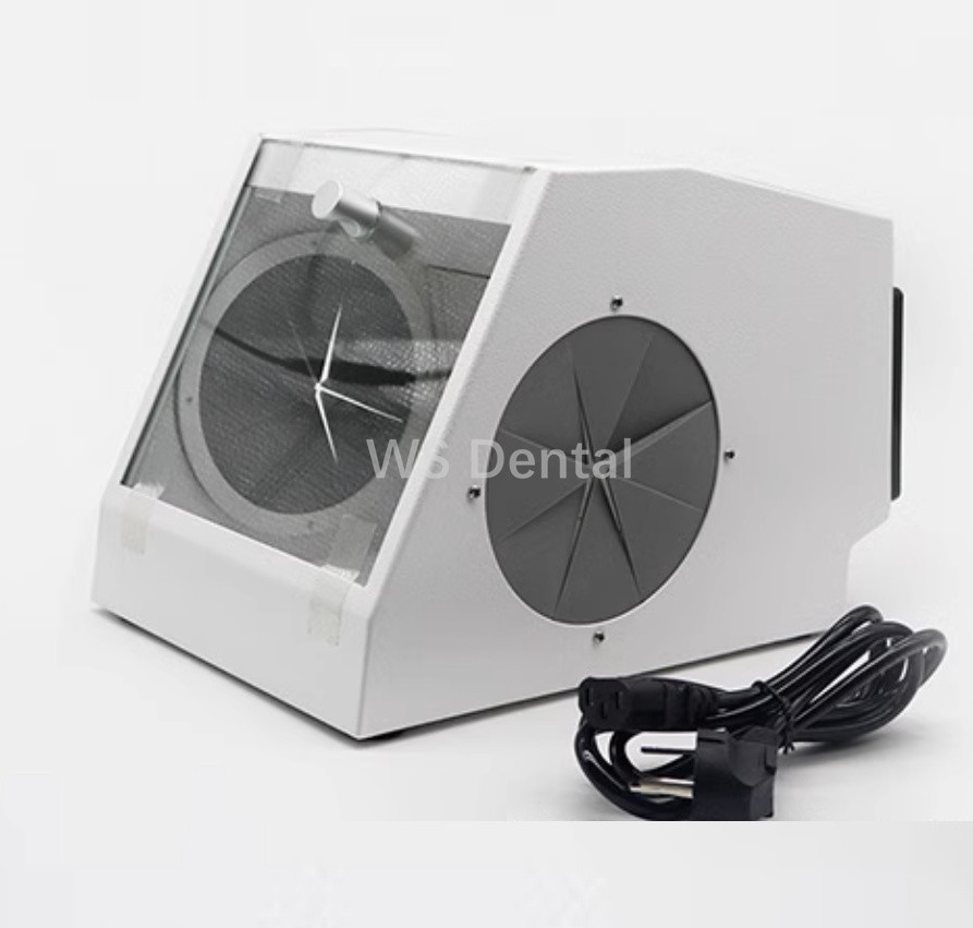 Dental Grinding Polishing Box LED Sandblasting Dust-proof Case Lapping Protector