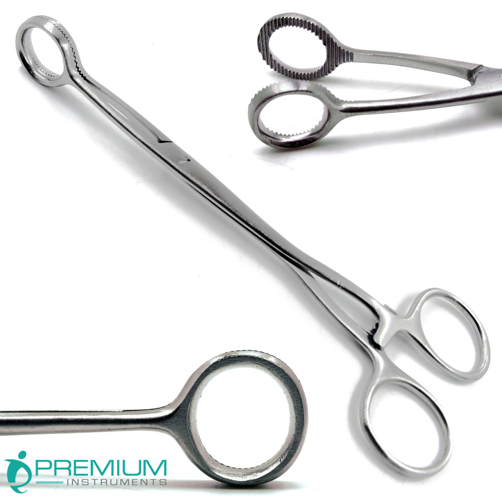 Collins Tongue Seizing Forceps 6.5″ Jaws Wide 20mm Surgical Instruments