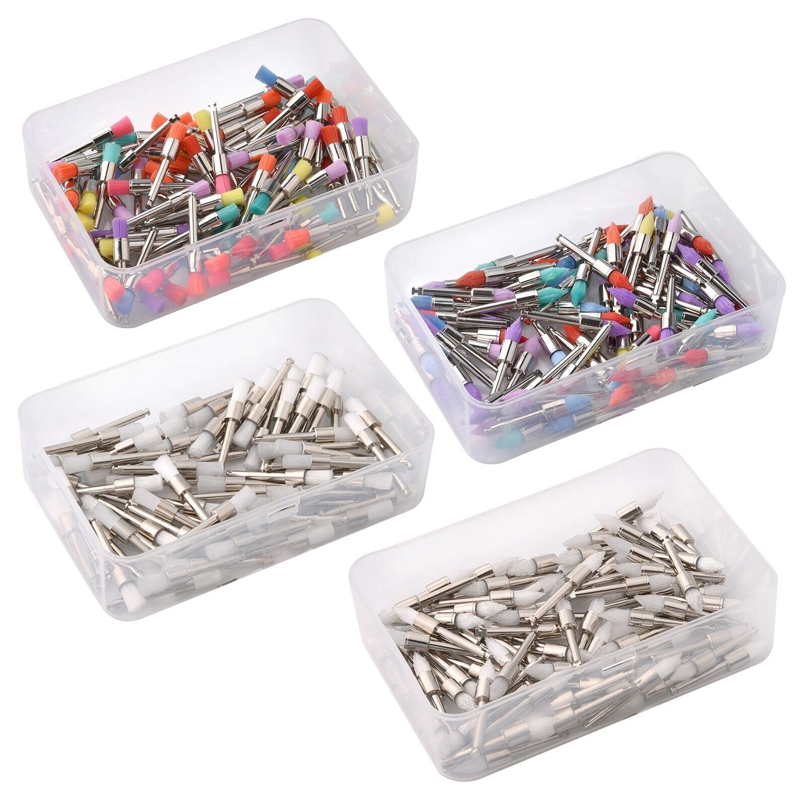 25 Type Dental Flat/Tapered RA Polishing Brush/Cup/Nylon/Bristle Prophy Polisher