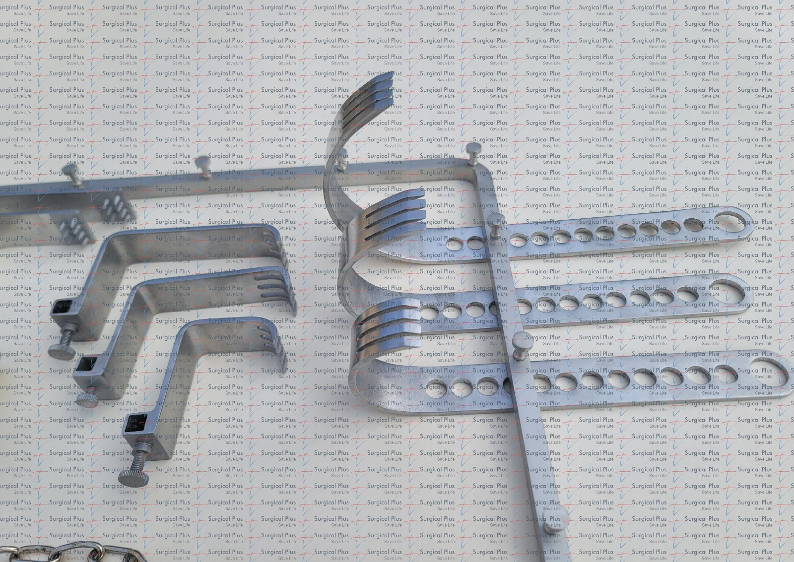 Set of 10 Charnley Initial Incision Retractor Surgical Orthopedic Instruments