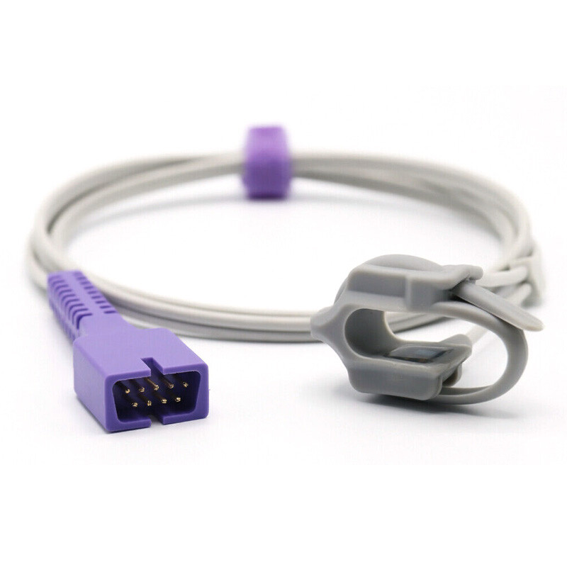 2pcs-Compatible with DS-100A OxiMax Neonate wrap 3.2ft DB9 Pin Spo2 Sensor New！