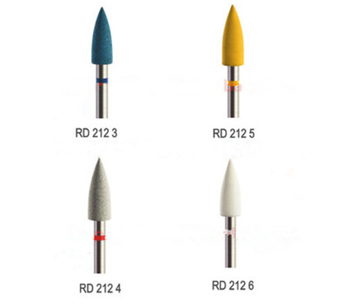 4pcs Dental Rubber diamond zirconia emax full porcelain crown Polisher 2.35mm