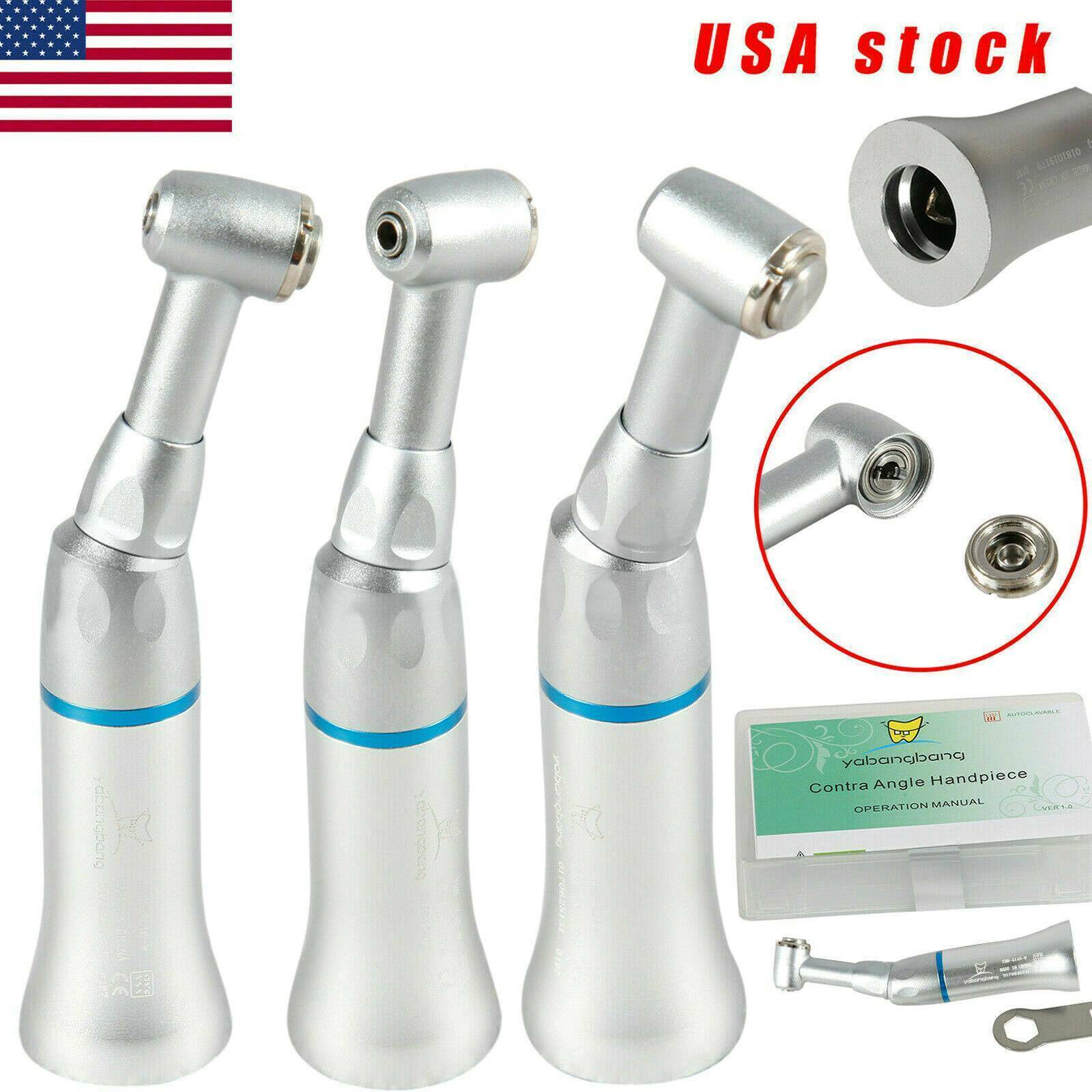 YAD Dental 1:1 Slow Low Speed Handpiece Contra Angle Push Button E-Type