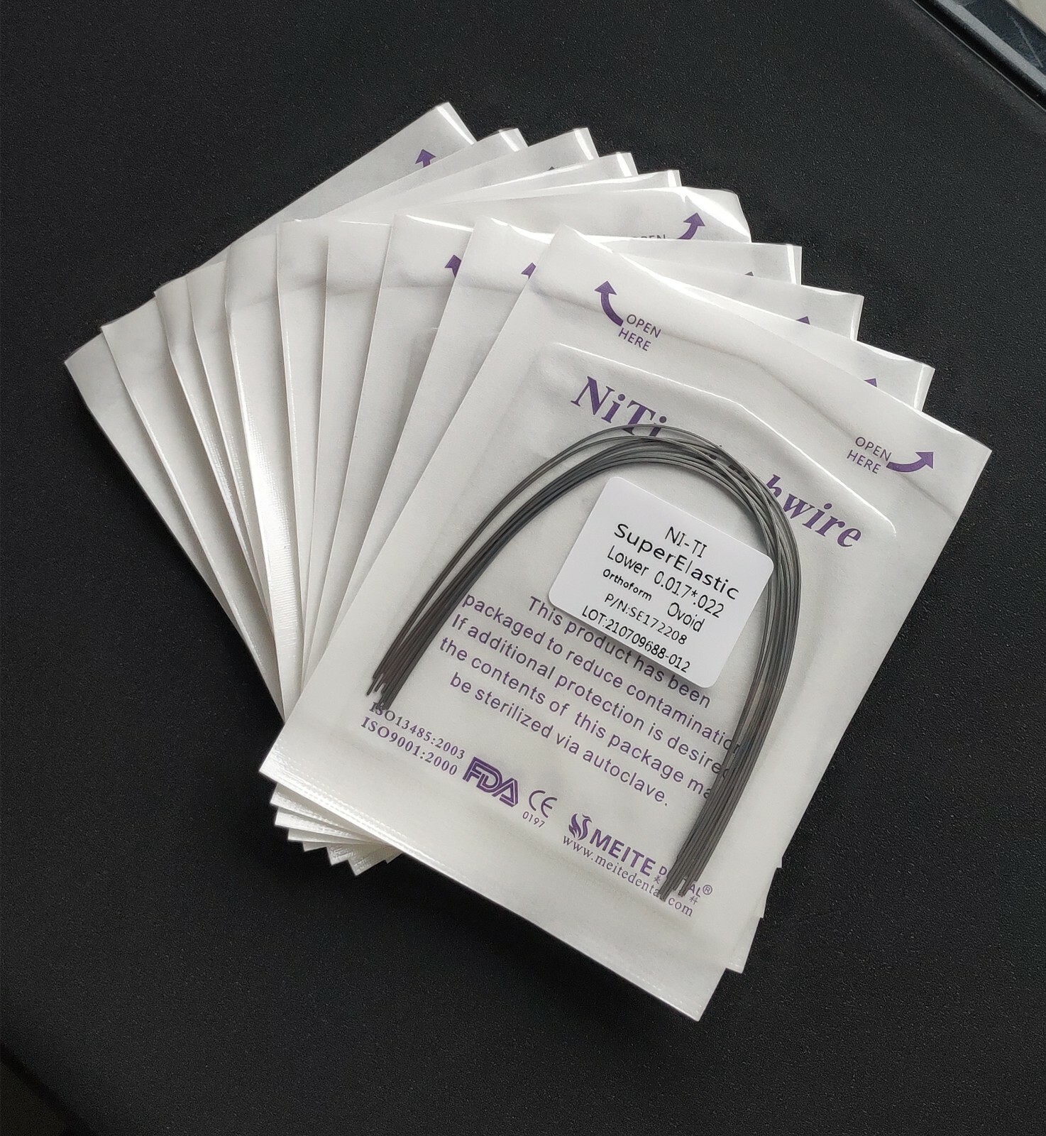 20 Packs Dental Orthodontic Super Elastic NITI Arch Wires Rectangular Ovoid