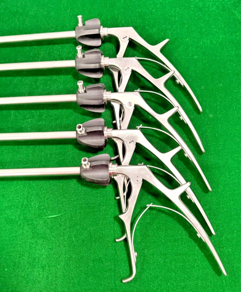 5pc Laparoscopic Clip Applicator Single Action LT300 10mm Reusable Instruments