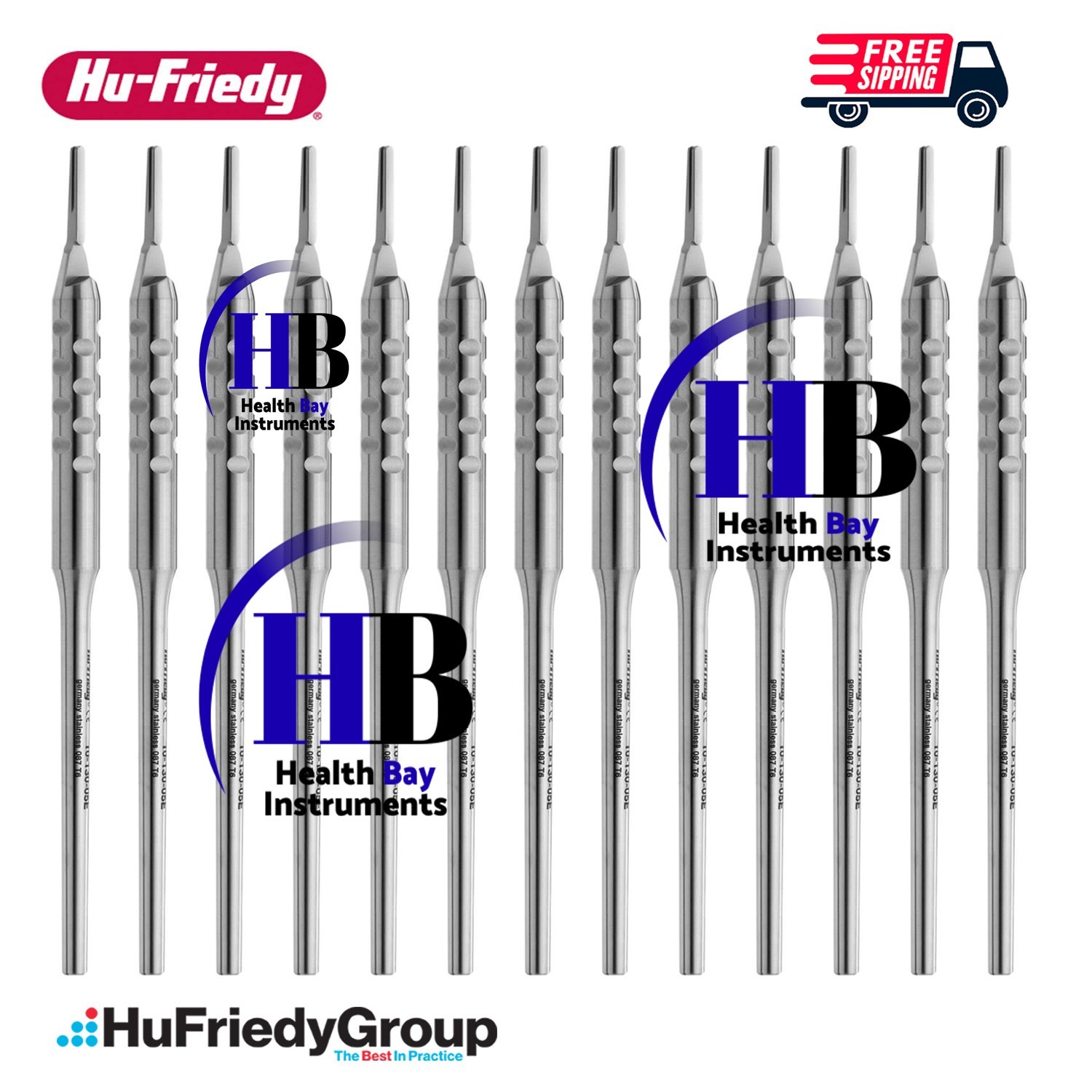 Hu-Friedy European Style Round Scalpel Handle – 13 Piece Set