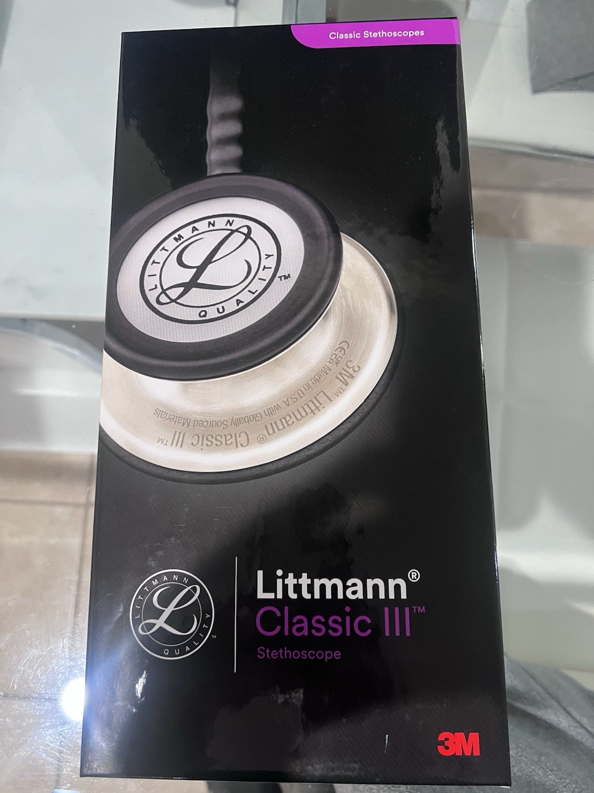 3M Littmann Classic III 27″ Monitoring Stethoscope – Black Edition (5803)