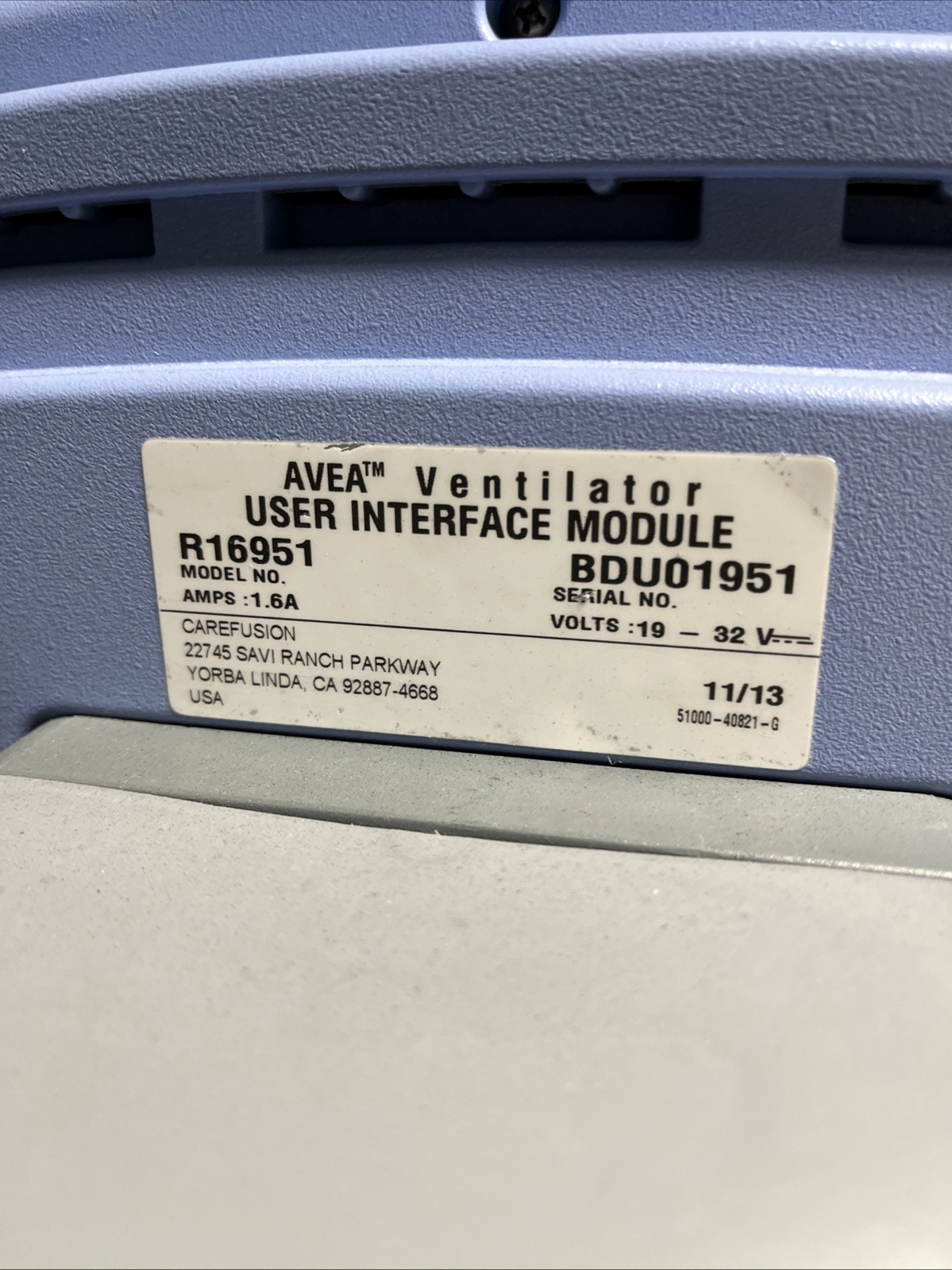 Carefusion Vyaire Avea User Interface Module UIM, R16951