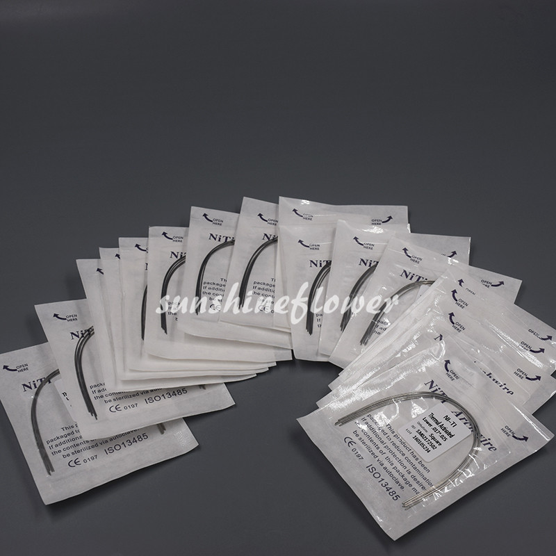 Dental Orthodonic Niti Heat Thermal Activated Rectangular Ovoid/Square/Natural