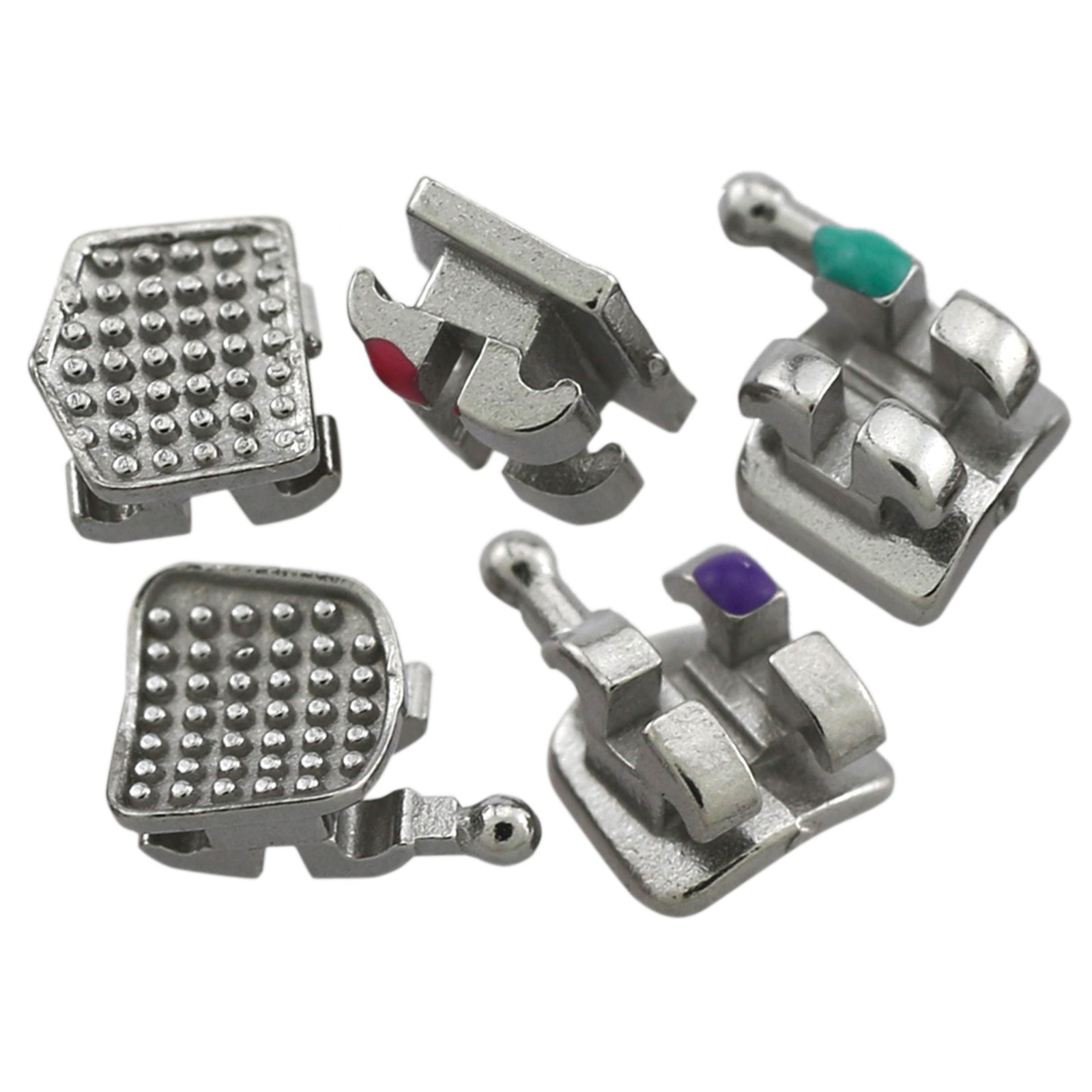MIM MINI Orthodontic Brackets Dental MBT Roth 022 345w/h Hooks OC Metal Braces