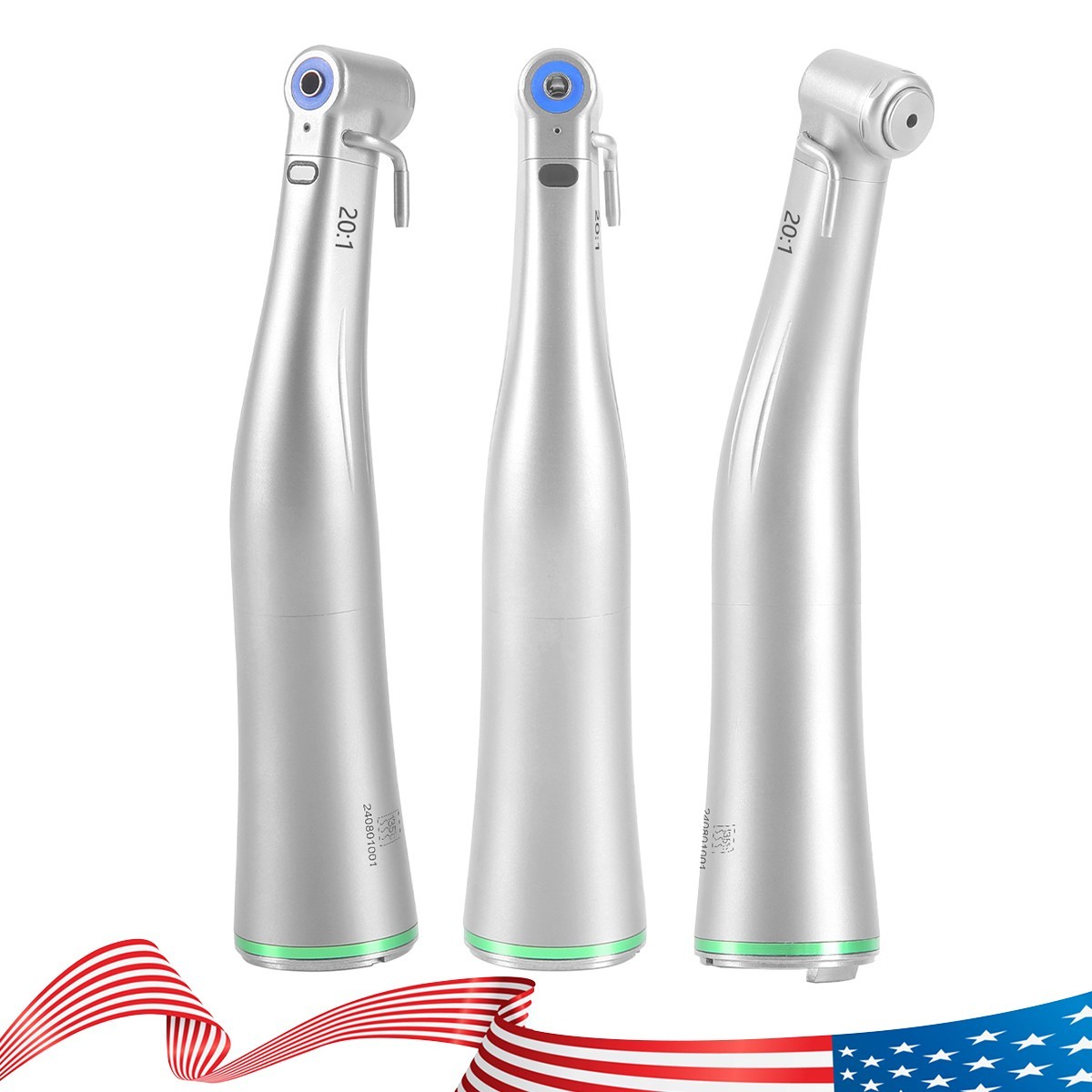 Dental Implant 20:1 Contra Angle Push Button Surgical Fiber Optic Handpiece AZ