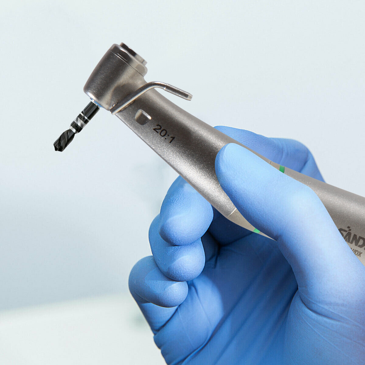 Ti-MAX Style Dental 20:1 Implant Fiber Optic LED Contra Angle Handpiece Fits NSK
