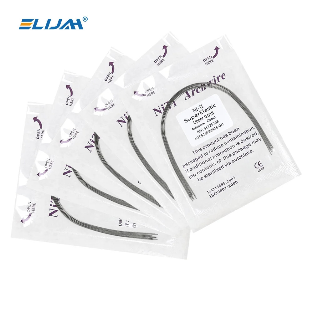 Dental Orthodontic Arch Wire Super Elastic Niti Round Rectangular Ovoid Form