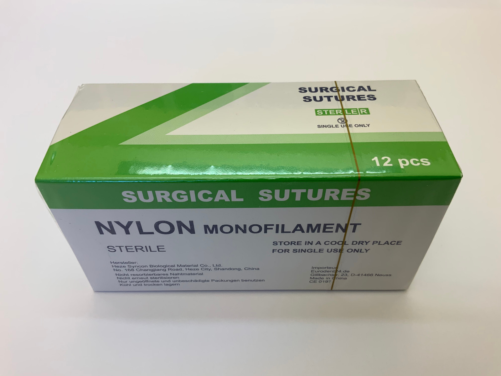 Nylon 4-0, 75cm, 18mm, Cutting 12 Sheets, Surgical. Suture Material **MHD 06/28**