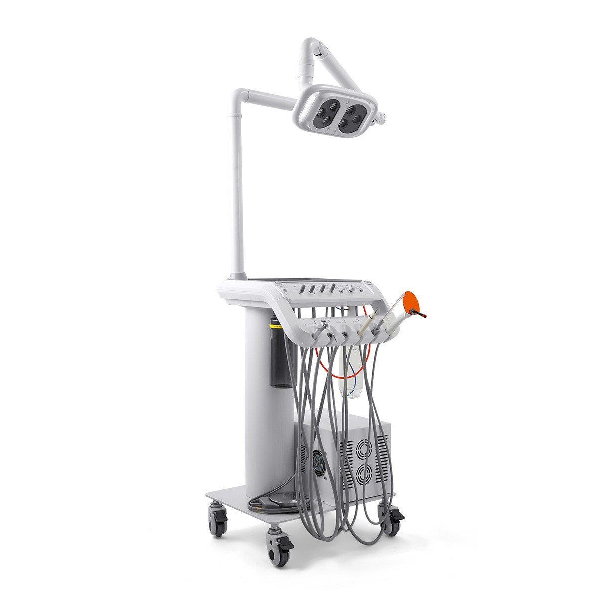 Portable Dental Delivery Unit Air Compressor 4Hole With Surgical LED Lamp /Chair