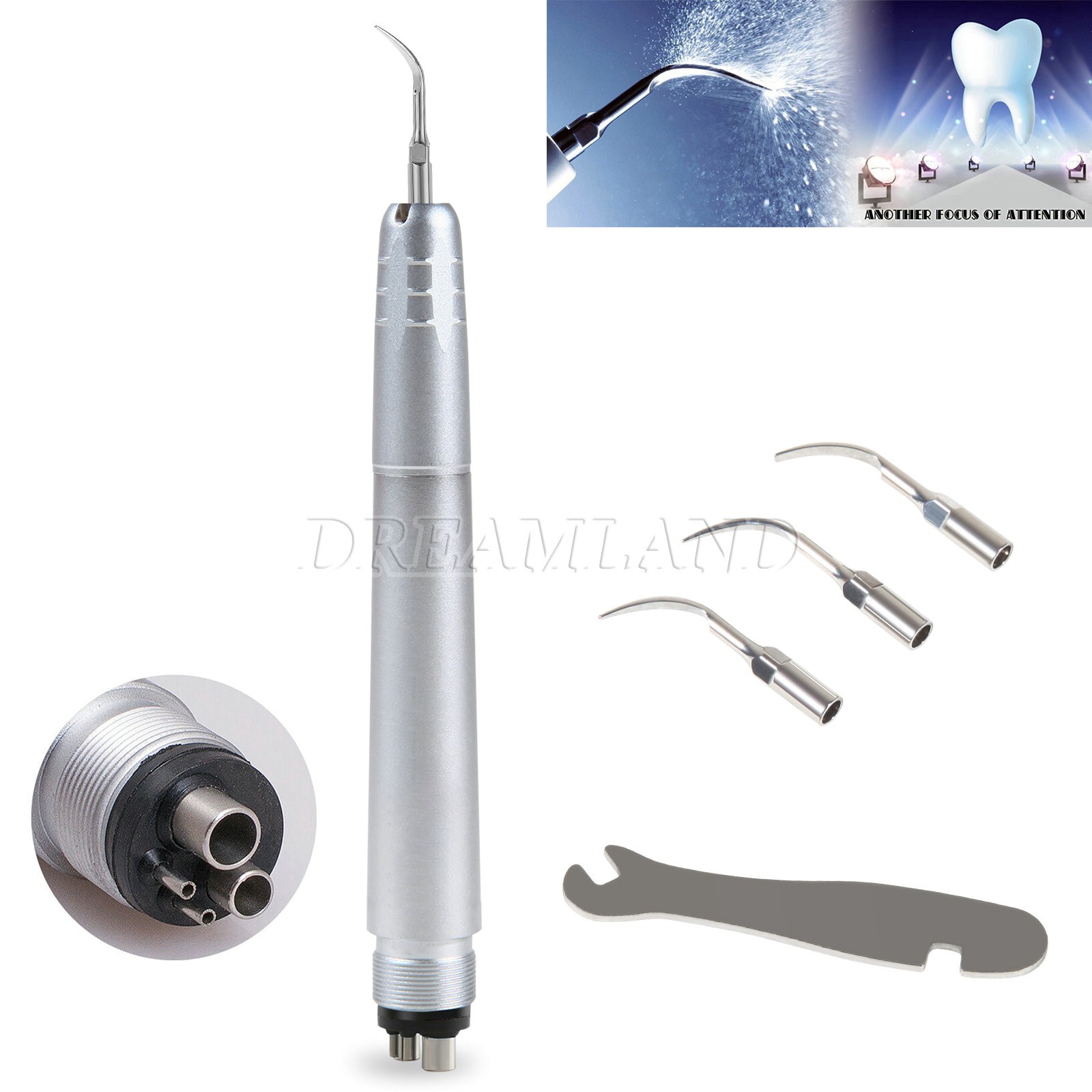 3pcs New Dental Scaling Endo Tips Compatible Ultrasonic Satelec DTE scaler ED1-3