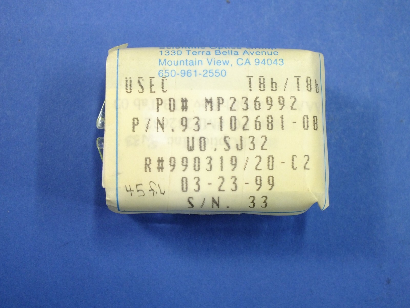 Cylindrical Lens, You Select from 16 Sizes, Convex Radius, AVLIS Project Surplus