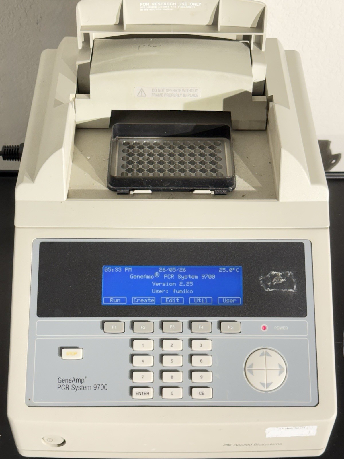 Applied Biosystems GeneAmp PCR 9700 System Thermal Cycler Dual N8050200