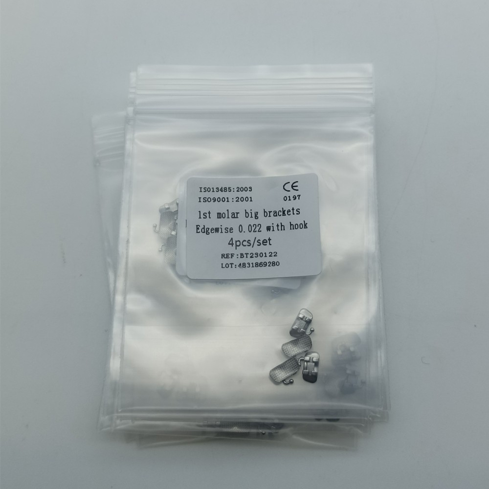 20Sets Dental 1st Molar Wide Big Brackets Orthodontic Roth MBT 022 Hooks/no Hook