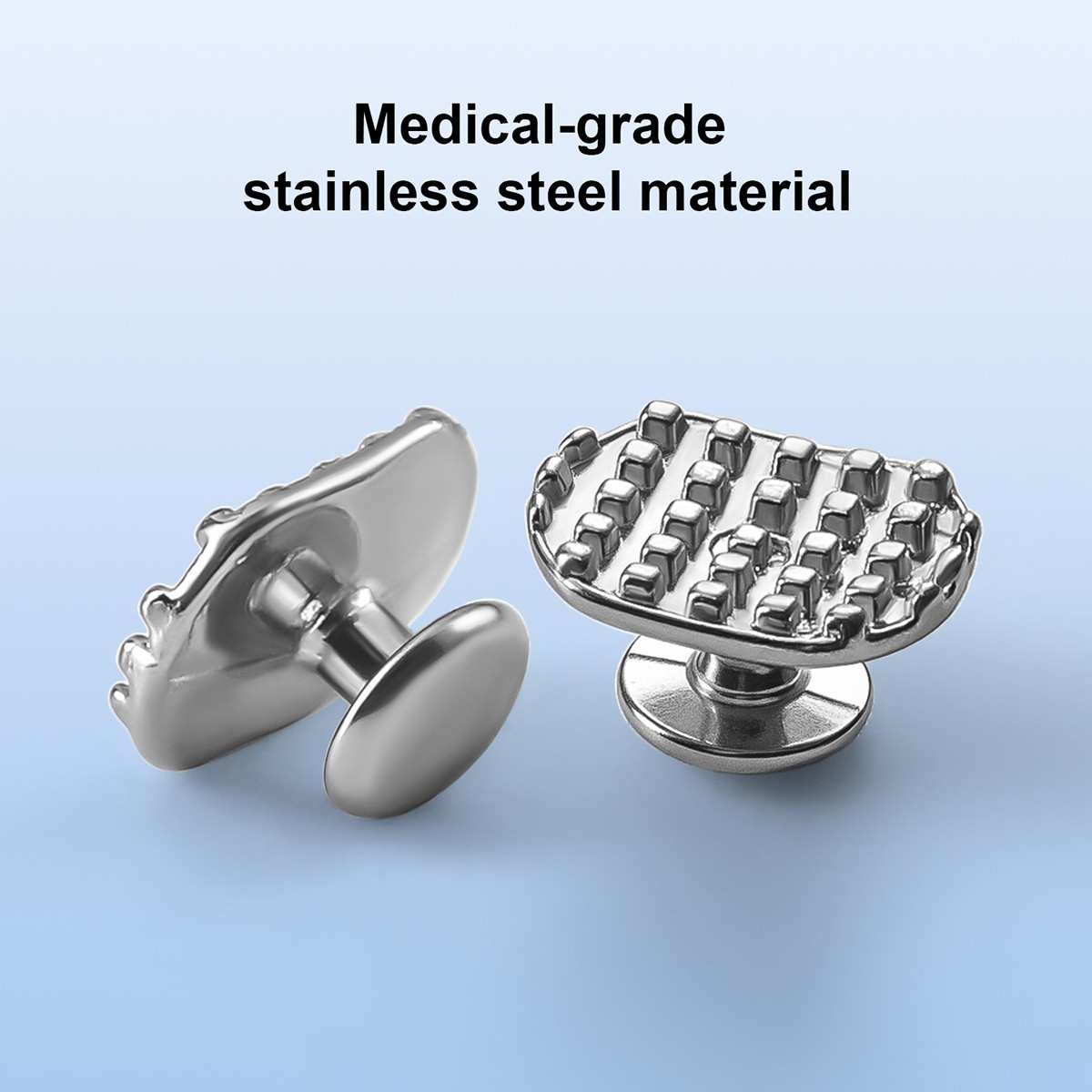 50pcs Dental Dentists Lingual Buttons Bondable Round/Rectangular Mesh Base/MIM