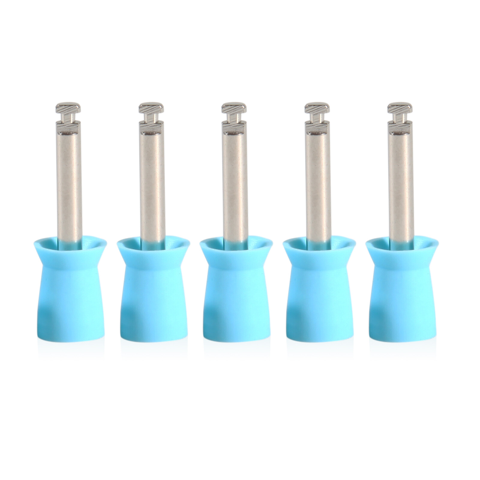 100X Dental Prophy Polishing Cups Latch Brushes for Contra Angle Handpiece MT