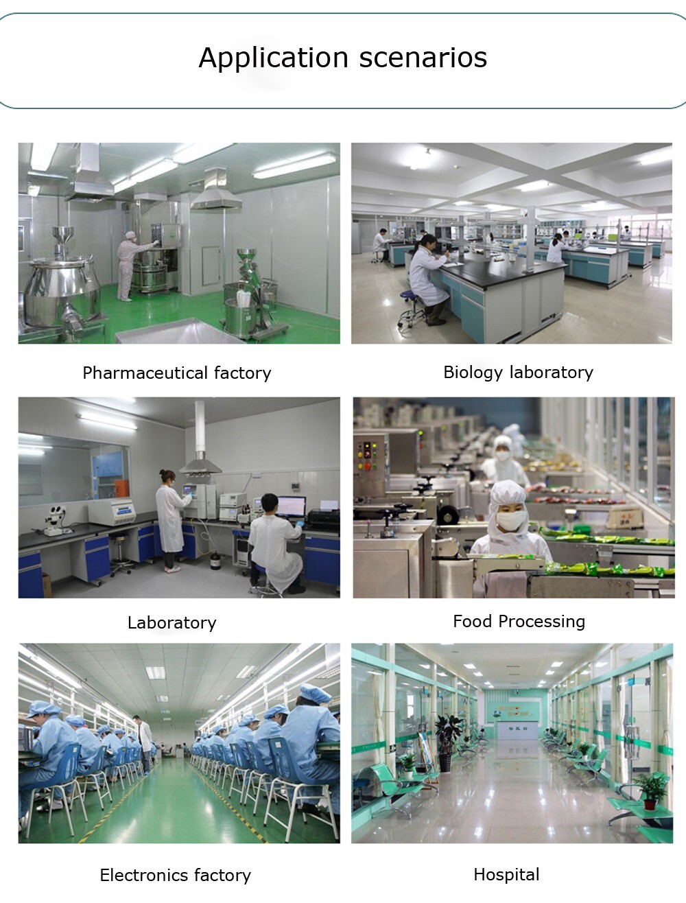 Filter Portable FFU Unit Laminar Flow Air HEPA Filter for Clean Room Ventilation