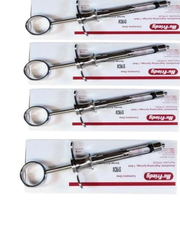 Lot of 15x Hu-Friedy CW Style Dental Anesthetic Aspirating 1.8ml Syringe SYRCW