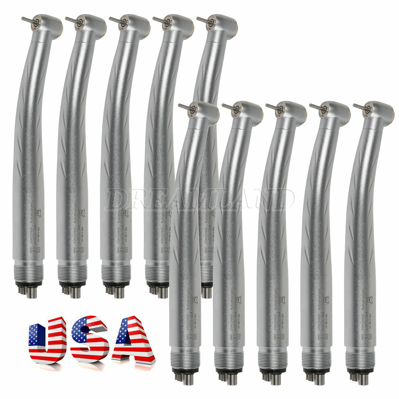 Yabang 3 Way Spray Dental High Speed Handpiece 4-Hole Turbine Fit NSK Pana