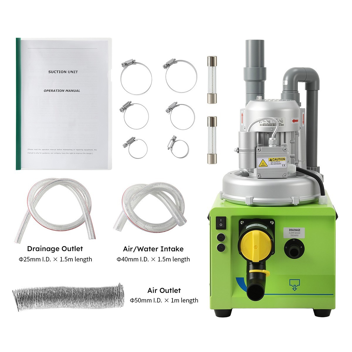 Dental Electric Suction Machine Vacuum System/Air Compressor Silent Oil-Free