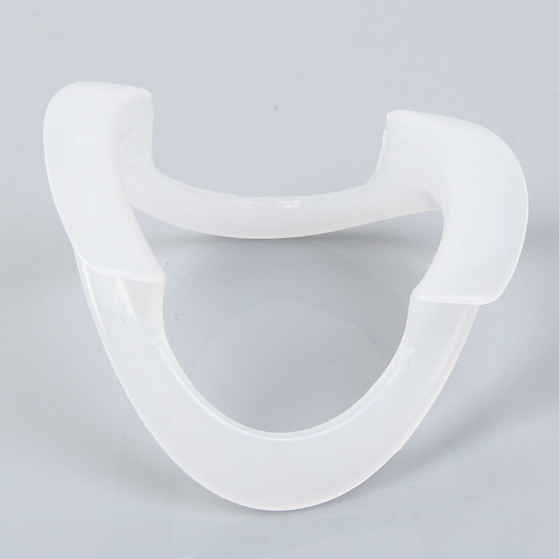 Dental Intraoral Retractor O-Shape Mouth Opener Plastic Blue/White Lips Holder