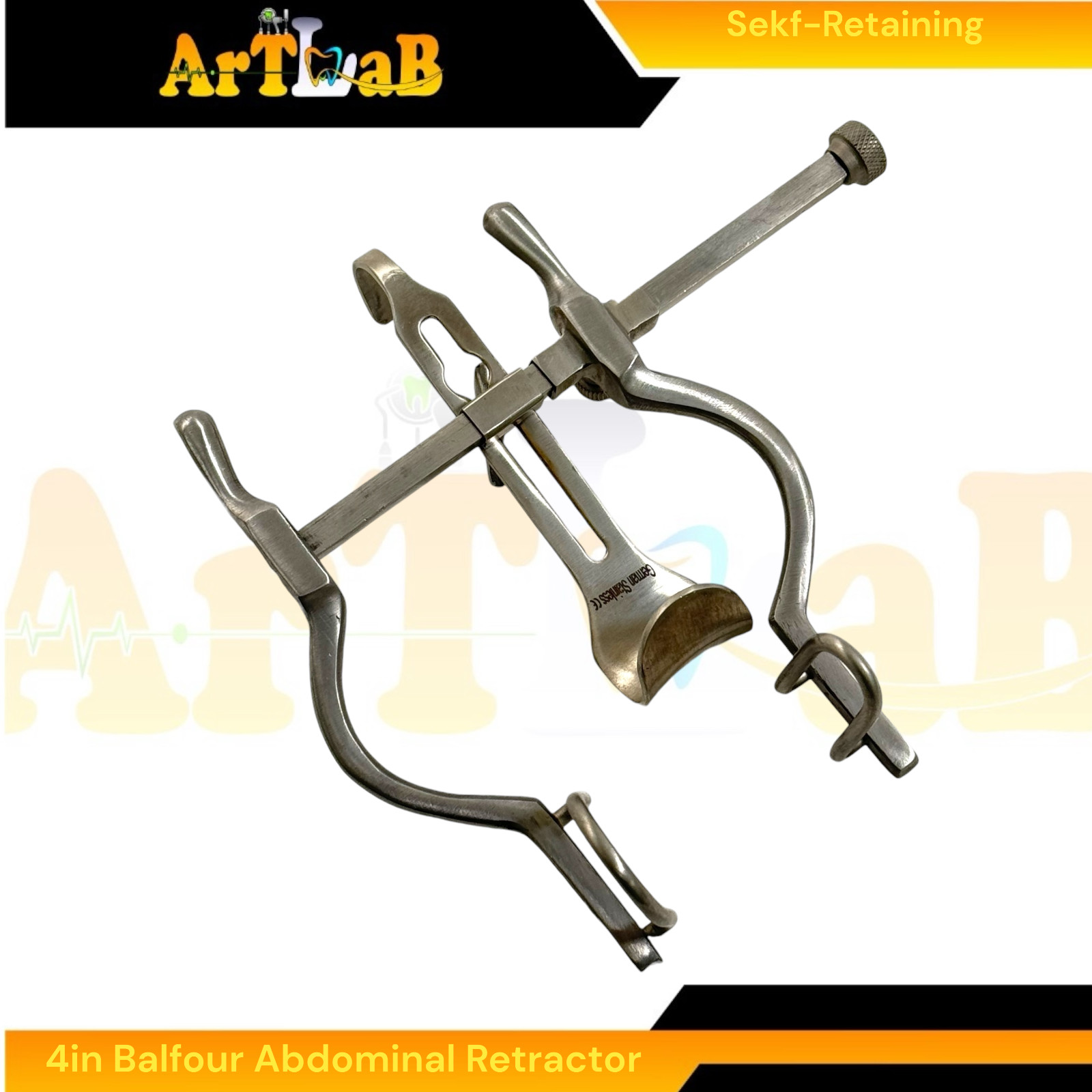 Balfour Abdominal Retractor 4″ Pediatric Veterinary Instrument Fenestrated