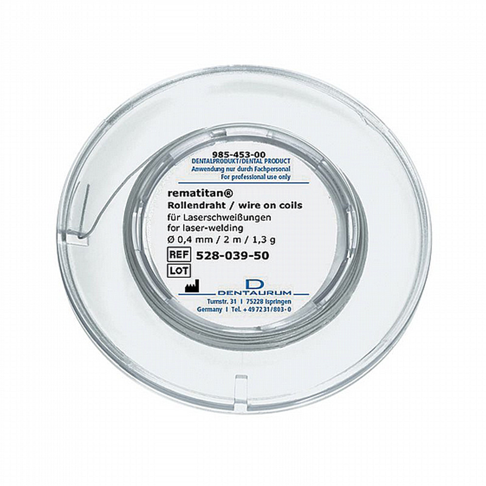Dental Rematitan Dentaurum Laser Welding Titanium 2m Wire Solder Roll Ortho