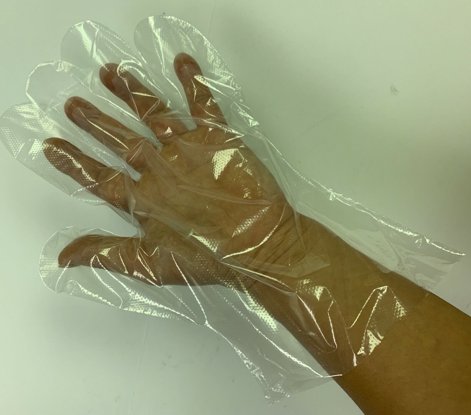 2000 PCS A.W.T. Disposable Clear PE Gloves, Heavyweight, Large (L), PGH-50