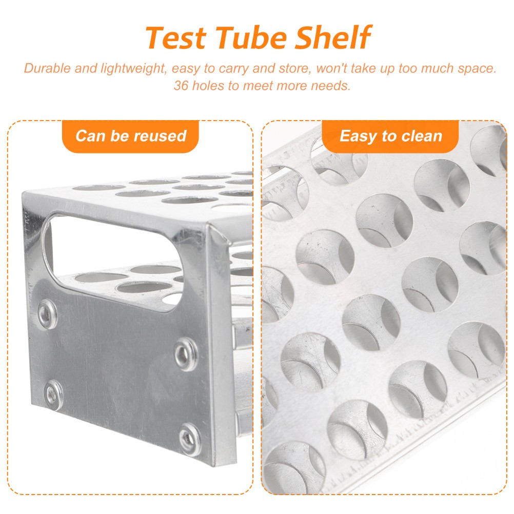 Multi-use Test Tube Stand Multifunctional Vial Rack Aluminum Holder
