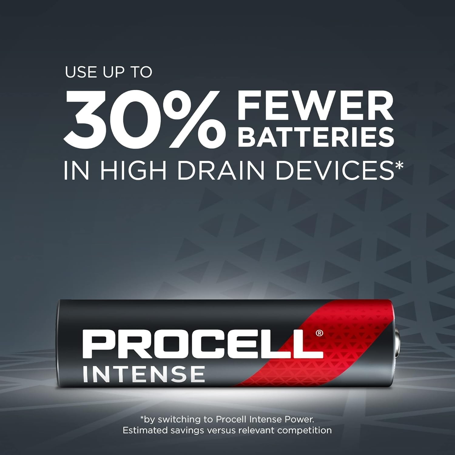 Procell Intense Aa High-Performance Alkaline Batteries 144 Pack 10-Year Shelf