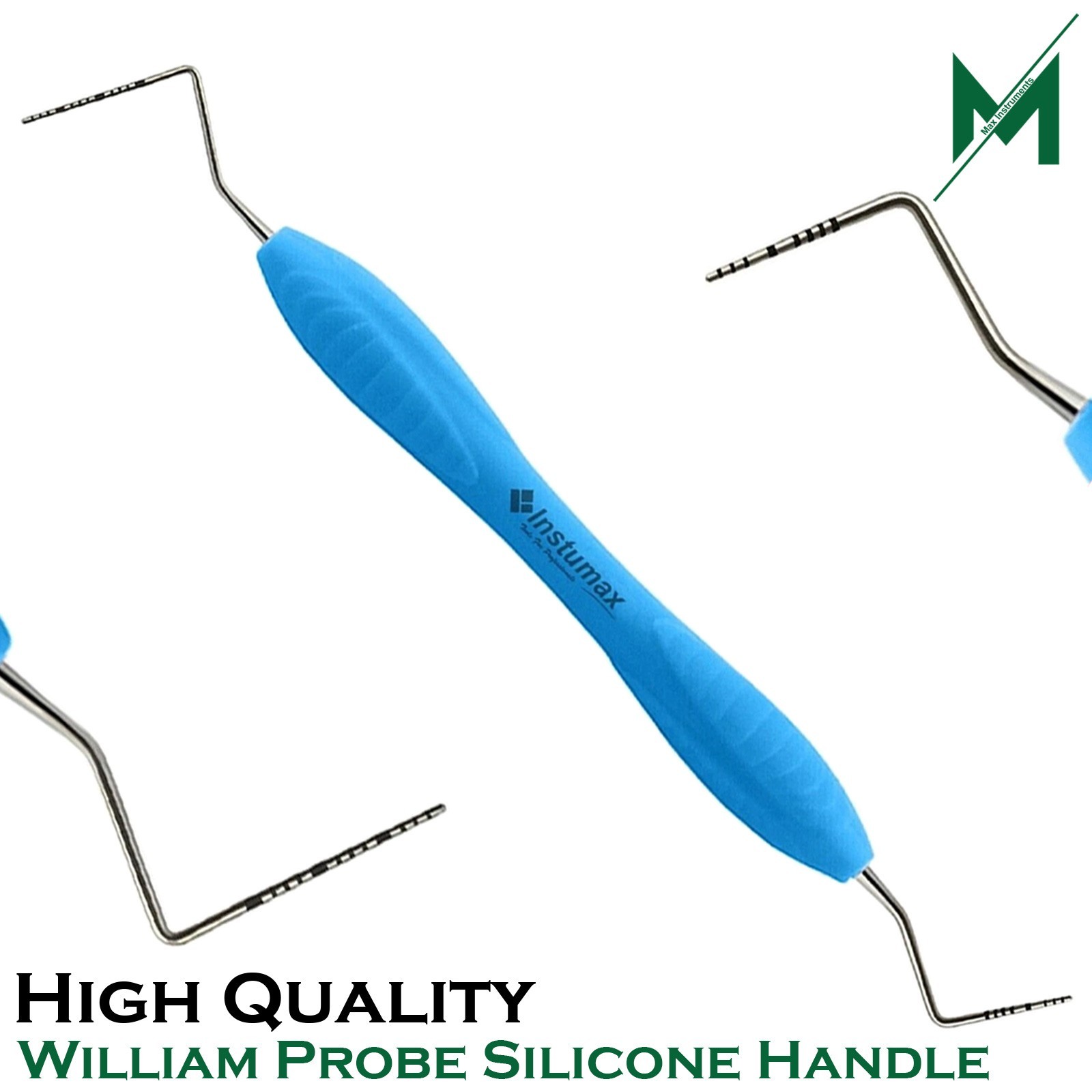 Dental Exam Perio Probes UNC 15 / WHO Williams Periodontal Probe Silicone Handle