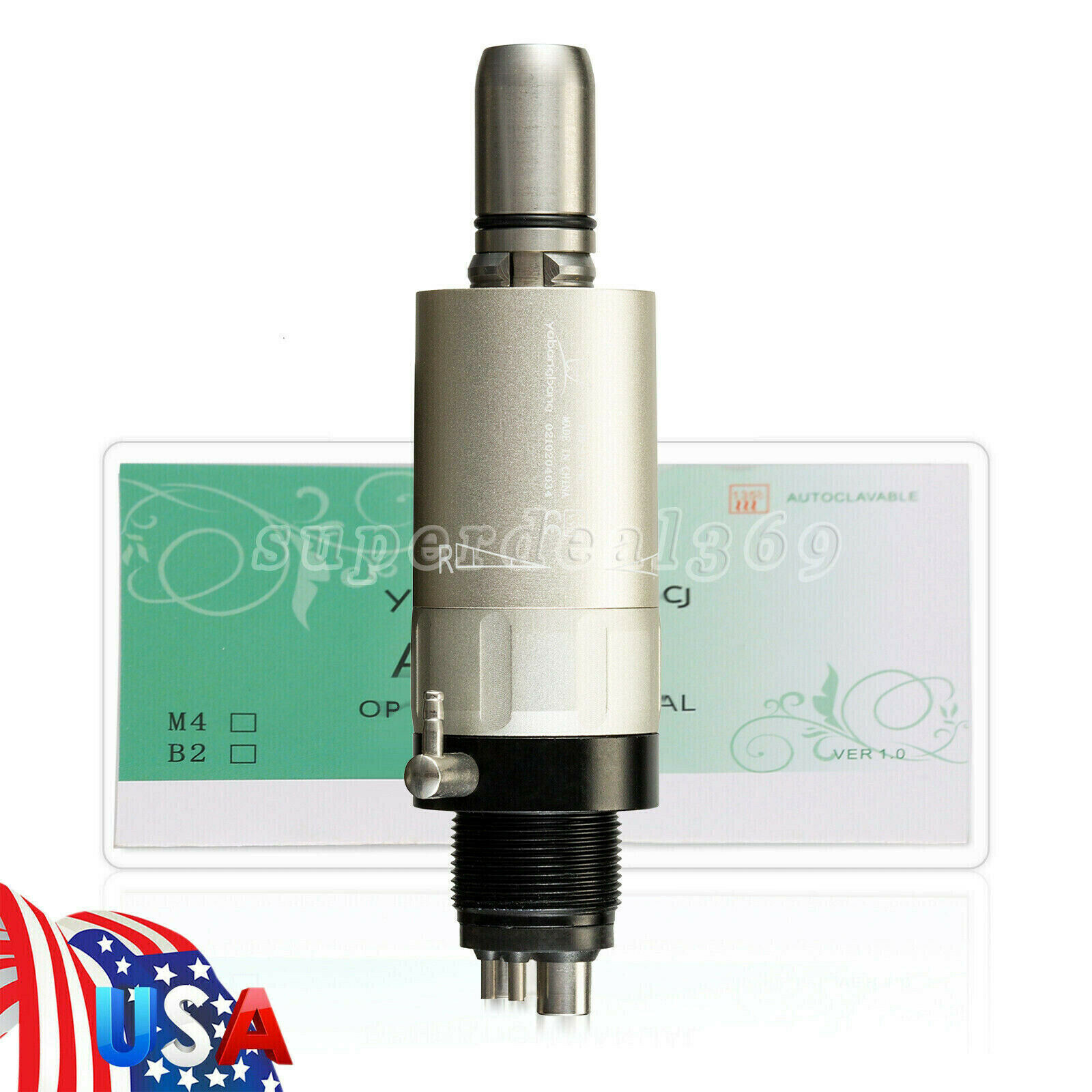 NSK Style Dental Low Speed Handpiece Kit Straight/Air Motor/Contra Angle YX23 sa