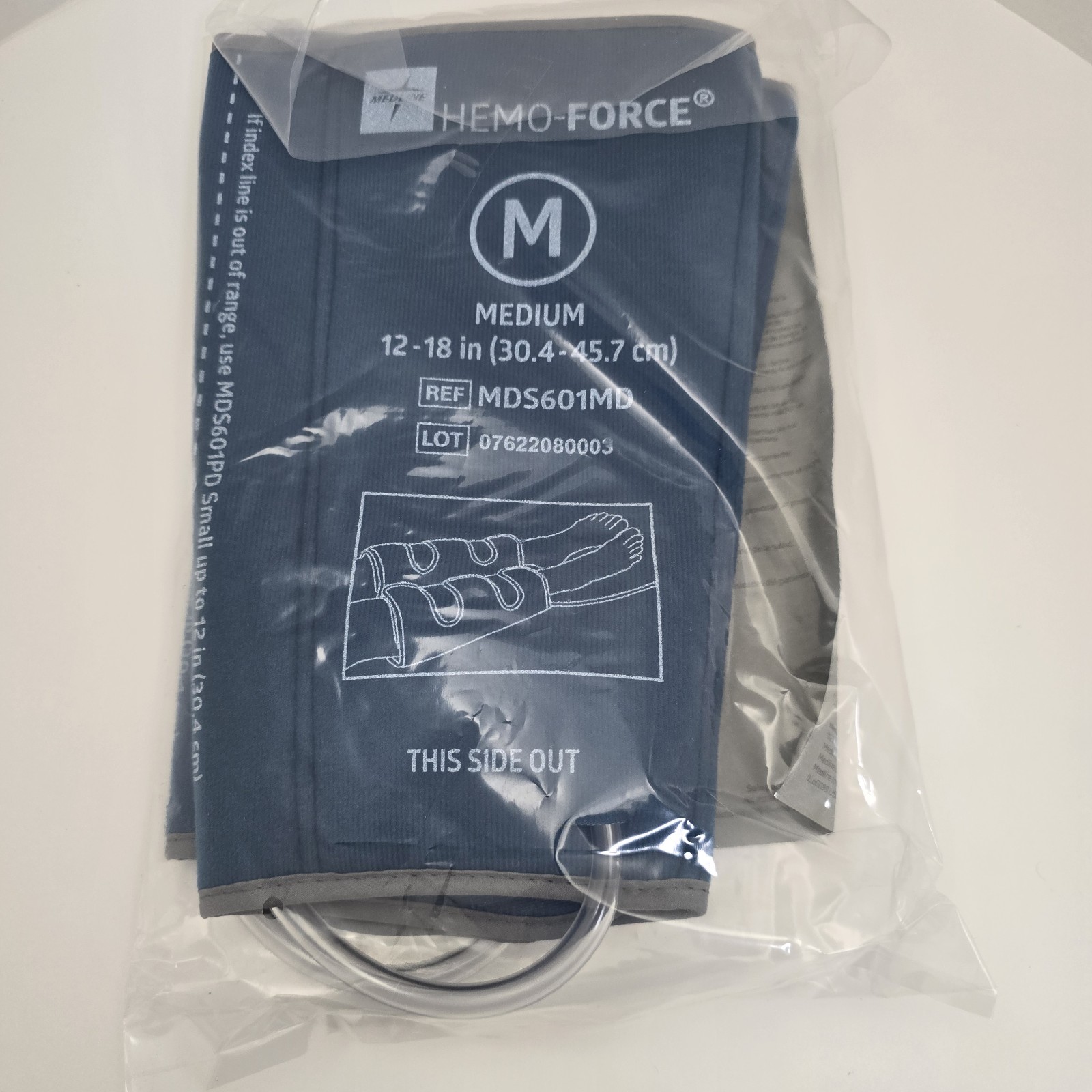 1 Pair Hemo-Force MDS601MD Intermittent DVT Calf Garment (MEDIUM) NEW!!!