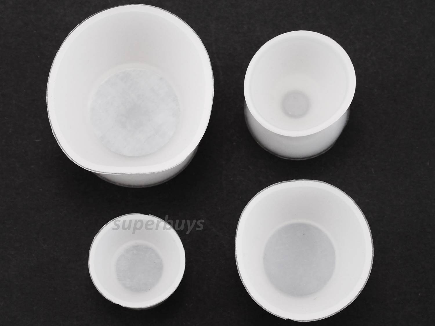 4pcs Mini Silicone Mixing Bowl Cup Flexible Non-Stick Dental Lab Resin Rubber
