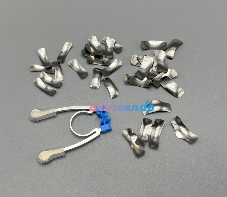 Dental Sectional Contoured Matrice Matrix Bands System Refill + Clip Ring G2 Kit