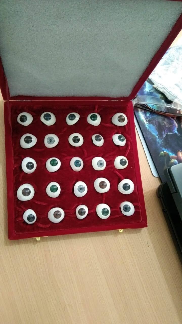 Prosthetic Eye For Human 25 Eye Soft Case Ocular Prosthesis NEW STOCK USA