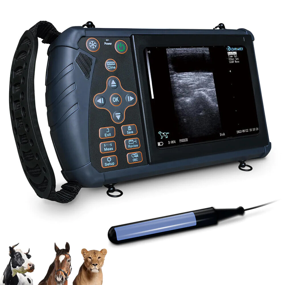 Portable Veterinary Pregnant Ultrasound Machine Rectal Probe for horses and cows