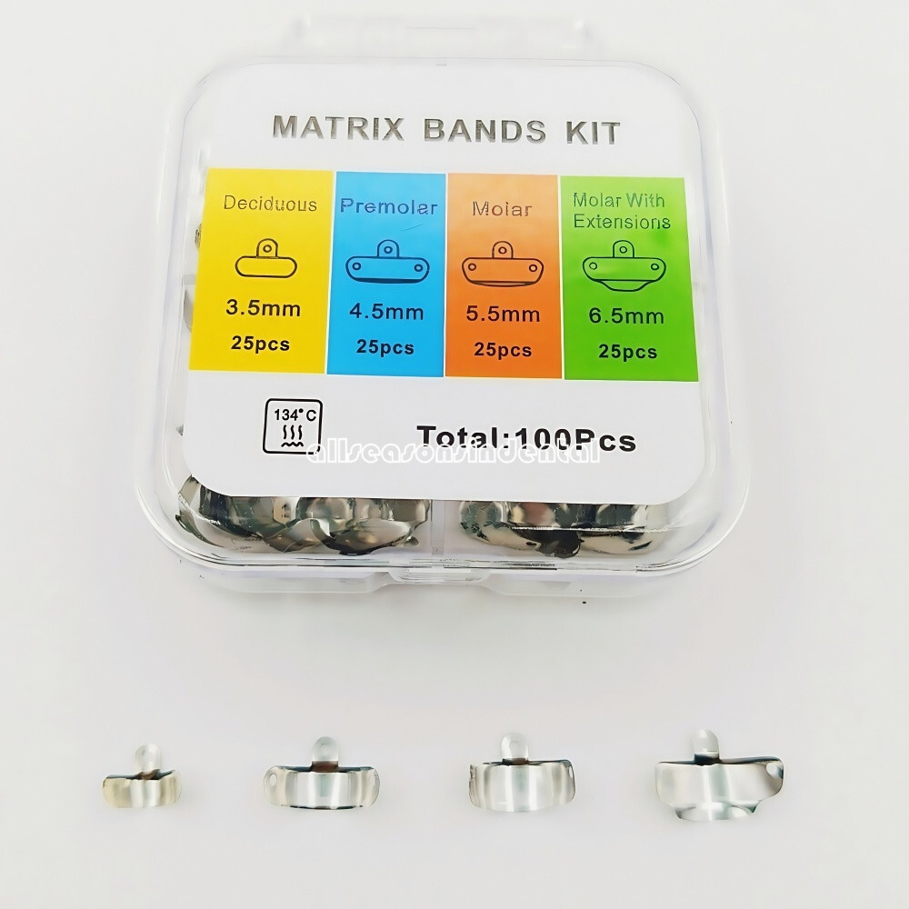Dental Refill Matrix Bands 0.038mm Palodent V3 Style Sectional Contoured Matrice