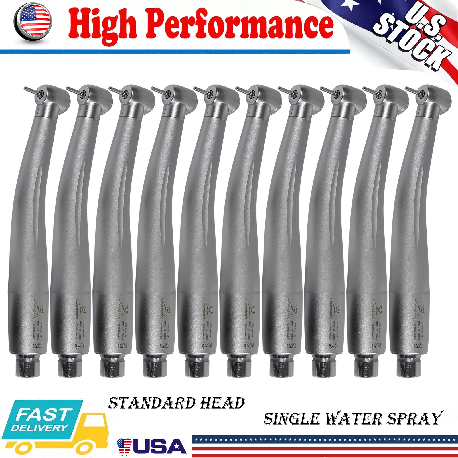 1-10* Dental High Speed Handpiece Standard Head /4 H Coupler NSK Style YBNK4 sa