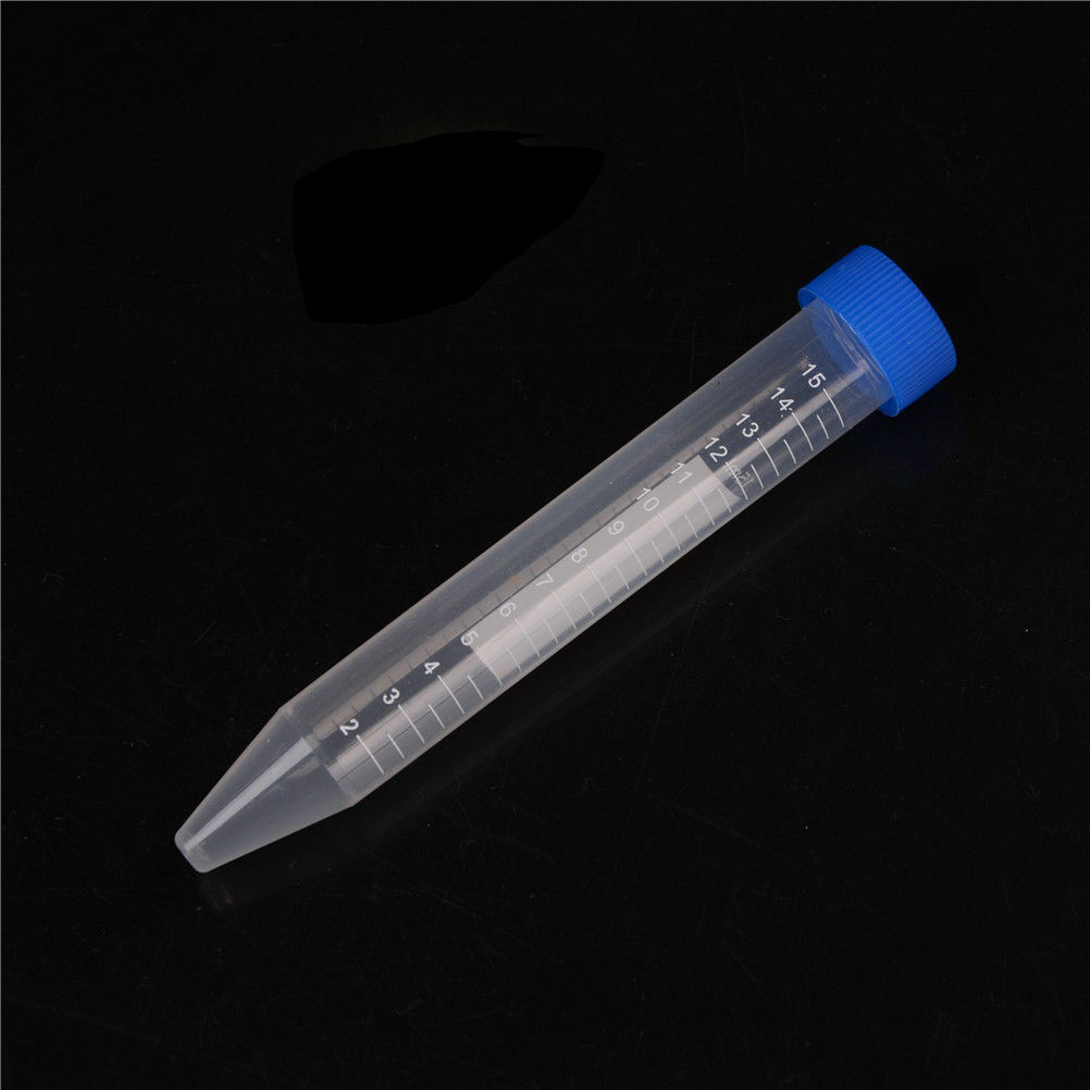 0.2mL-100mL Plastic Centrifuge Test Tube Vial Container Self Standing Screw Cap